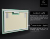 Miroir Décoratif Rétroéclairé Pour - Divergent Lines #4