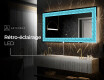 Miroir Décoratif Rétroéclairé Pour - Divergent Lines #7