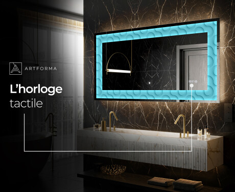 Miroir Décoratif Rétroéclairé Pour - Divergent Lines #8