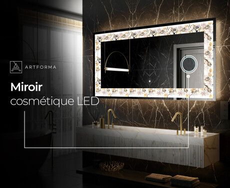 Miroir Décoratif Rétroéclairé Pour - Floral Reflections #8