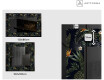 Miroir Décoratif Rétroéclairé Pour - Vintage Leaves #2