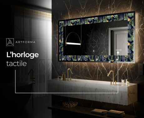 Miroir Décoratif Rétroéclairé Pour - Vintage Leaves #6