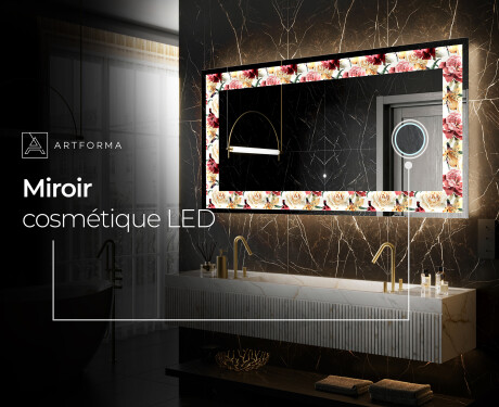 Miroir Décoratif Rétroéclairé Pour - Flowers Full Of Colors #9