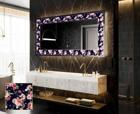 Miroir Décoratif Rétroéclairé Pour - Floral Layouts