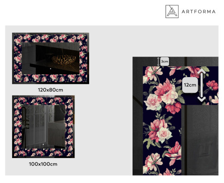 Miroir Décoratif Rétroéclairé Pour - Floral Layouts #2