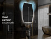 Miroir de salle de bains LED de forme irrégulière M221 #5
