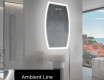 Miroir de salle de bains LED de forme irrégulière M222 #3