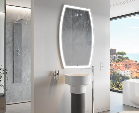 Miroir de salle de bains LED de forme irrégulière M222 #9