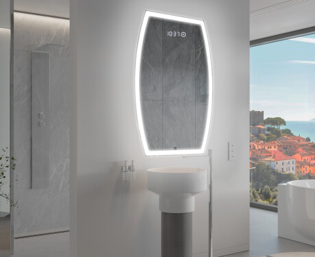 Miroir de salle de bains LED de forme irrégulière M222 #9