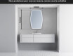 Miroir de salle de bains LED de forme irrégulière M223 #5