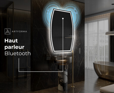 Miroir de salle de bains LED de forme irrégulière M223 #5