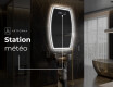 Miroir de salle de bains LED de forme irrégulière M223 #6