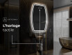 Miroir de salle de bains LED de forme irrégulière M223 #7