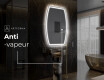 Miroir de salle de bains LED de forme irrégulière M223 #8