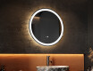 Rond Illumination LED Miroir Sur Mesure Eclairage Salle De Bain 60cm avec Dual color, Interrupteur tactile, Tapis chauffant - L76 #2