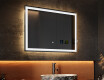 Rectangulaire Illumination LED Miroir Sur Mesure Eclairage Salle De Bain 80x60cm avec Dual color, Interrupteur tactile, Station - L01 #2