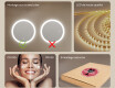 Miroir rond lumineux LED pour salle de bain 80cm avec Dual color, Interrupteur tactile #5