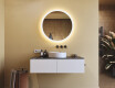 Miroir rond lumineux LED pour salle de bain 80cm avec Dual color, Interrupteur tactile #8