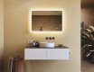 Éclairage rectangulaire pour miroir de salle de bain 100x70cm avec Dual color, Interrupteur tactile #8
