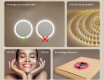 Miroir rond lumineux pour salle de bain avec lumière LED 60cm avec Dual color, Interrupteur tactile, Tapis chauffant #6