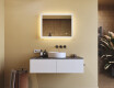 Miroir rectangulaire lumineux LED pour salle de bain 80x60cm avec Dual color, Interrupteur tactile, Tapis chauffant #9