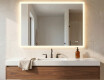 Miroir rectangulaire pour salle de bain avec lumière LED 120x70cm avec Dual color, Interrupteur tactile, Tapis chauffant #9