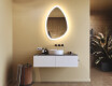 Miroir irrégulier avec éclairage, 64×94 cm, bicolore, interrupteur tactile, tapis chauffant #9