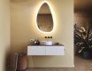 Miroir irrégulier avec éclairage, 64×104 cm, bicolore, interrupteur tactile, tapis chauffant #9