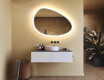 Miroir irrégulier avec éclairage, 114×84 cm, bicolore, interrupteur tactile, tapis chauffant #9