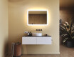 Miroir de salle de bains arrondi avec éclairage LED, 80×60 cm, bicolore, interrupteur tactile, tapis chauffant #9