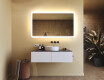 Miroir de salle de bains arrondi avec éclairage LED, 120×70 cm, bicolore, interrupteur tactile, tapis chauffant #9