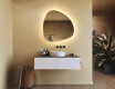 Miroir irrégulier avec éclairage, 84×84 cm, bicolore, interrupteur tactile, tapis chauffant #9