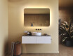 Miroir de salle de bains arrondi avec éclairage LED, 100×70 cm, bicolore, interrupteur tactile, tapis chauffant #9
