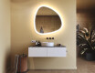 Miroir irrégulier avec éclairage, 94×94 cm, bicolore, interrupteur tactile, tapis chauffant #9