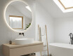 Miroir de salle de bain rond éclairé 60 cm avec lumière neutre 4500K