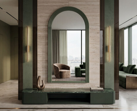 Miroir moderne avec cadre ARCUS en MDF laqué