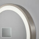 Miroir rond rétroéclairé LED - 60/80 cm dans un cadre argenté en aluminium #2