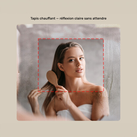 Miroir ovale rétroéclairé LED avec cadre en aluminium noir #6