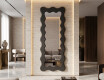 Miroir décoratif ondulé avec cadre FLOW en MDF laqué