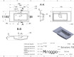 Lavabo BARCELONA 700 R MATT