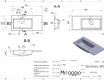 Lavabo BARCELONA 800 L MATT