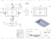 Lavabo DELLA 700 MIRASOFT