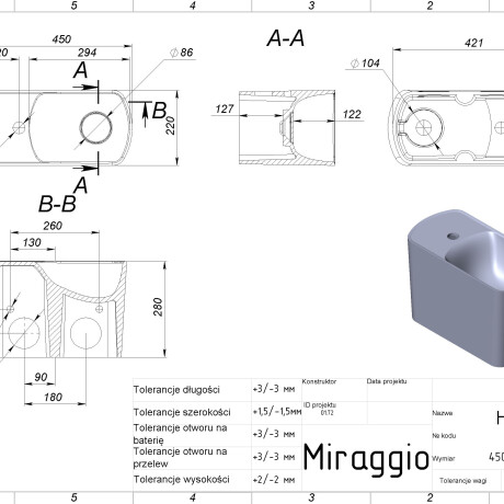 Lavabo HELIX R #5