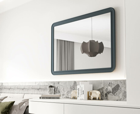 Miroir arrondi avec cadre en MDF L299