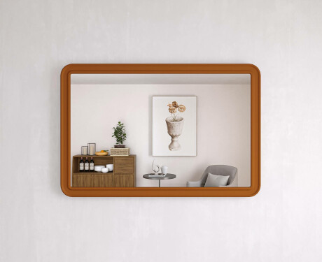 Miroir arrondi avec cadre en MDF L299 #2