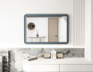 Miroir arrondi avec cadre en MDF L299 #4