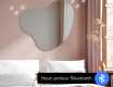 Miroir de salle de bains LED de forme irrégulière N221 #8