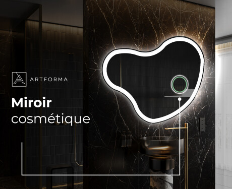 Miroir de salle de bains LED de forme irrégulière N222 #4