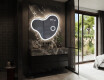 Miroir de salle de bains LED de forme irrégulière N222 #10