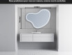 Miroir de salle de bains LED de forme irrégulière N223 #3
